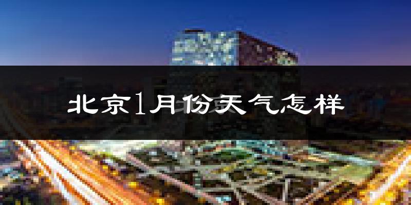 北京1月份天气如何?很冷吗?