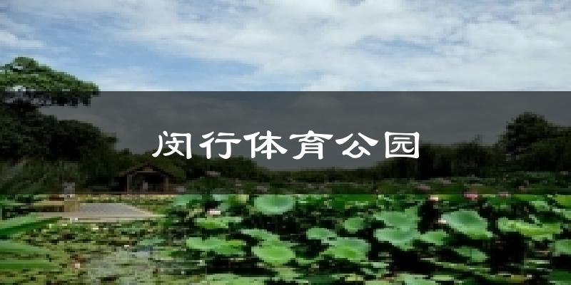 闵行体育公园天气预报十五天