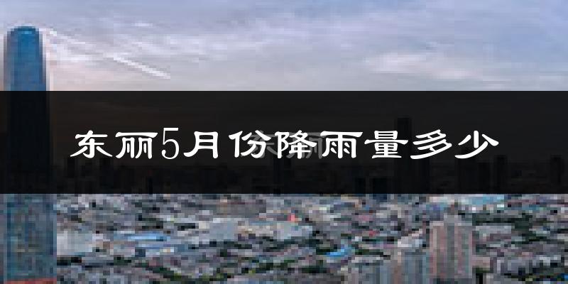 东丽5月份降雨量多少?东丽五月下雨多吗?