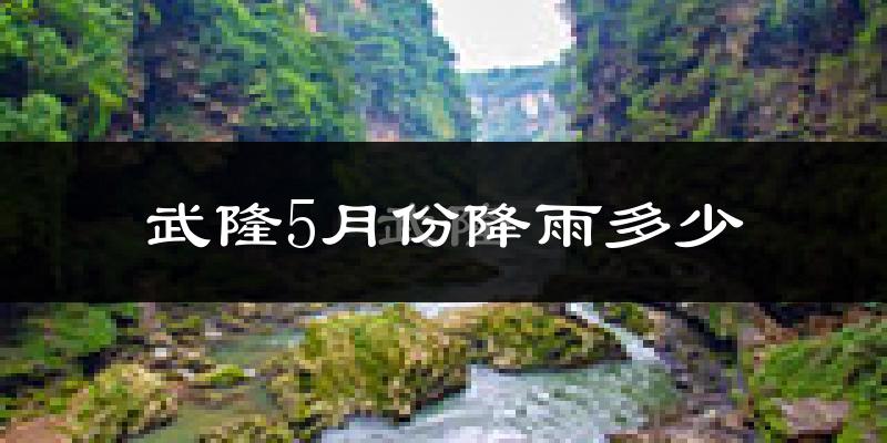 武隆5月份降雨多少?