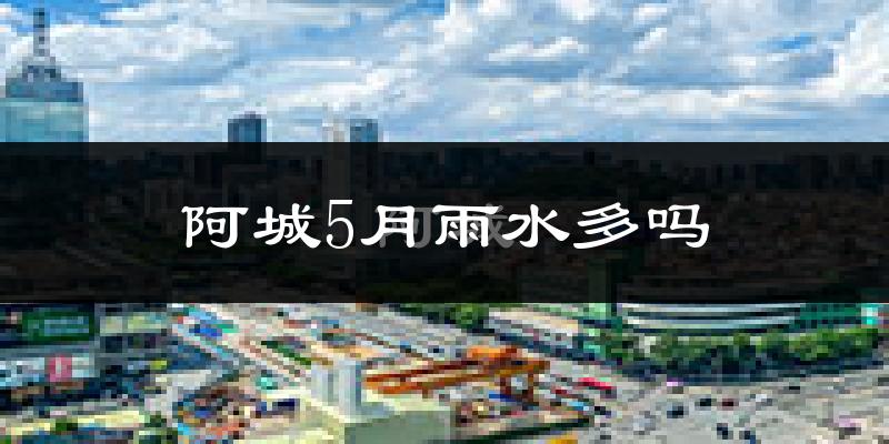 阿城5月雨水多吗?