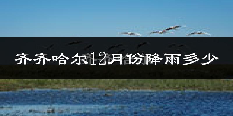齐齐哈尔12月份降雨多少?