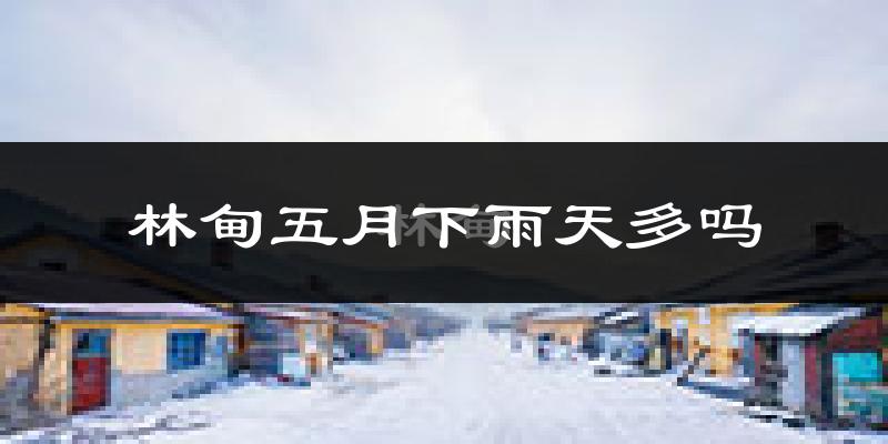 林甸五月下雨天多吗?林甸5月份降雨量多少?