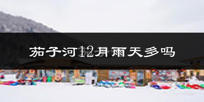 茄子河12月雨天多吗?