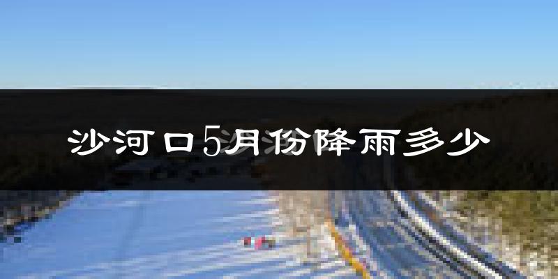 沙河口5月份降雨多少?