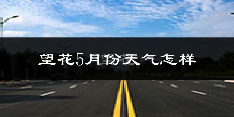 望花5月份天气怎样?望花五月冷不冷?