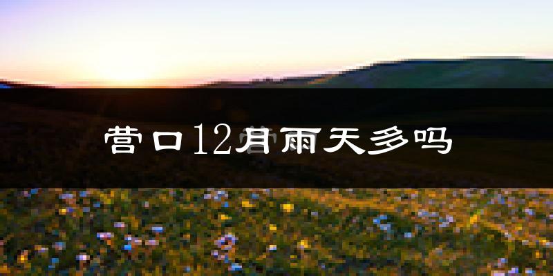 营口12月雨天多吗?
