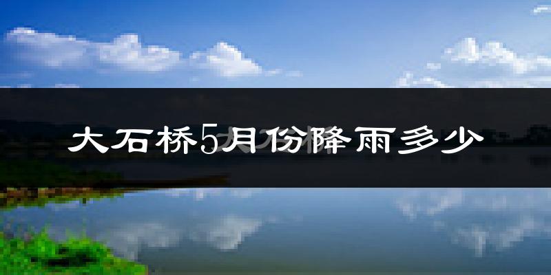 大石桥5月份降雨多少?