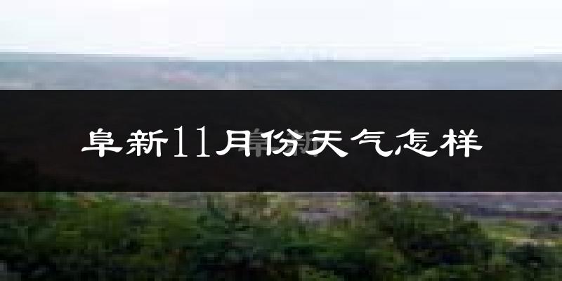阜新11月份天气怎样?阜新十一月冷吗?
