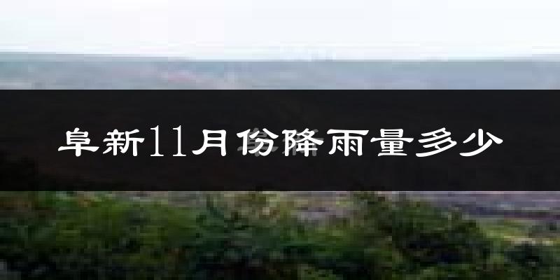 阜新11月份降雨量多少?阜新十一月下雨多吗?