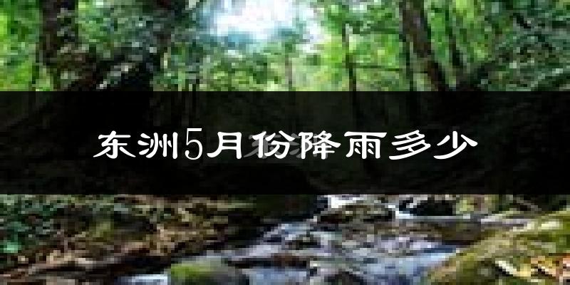 东洲5月份降雨多少?
