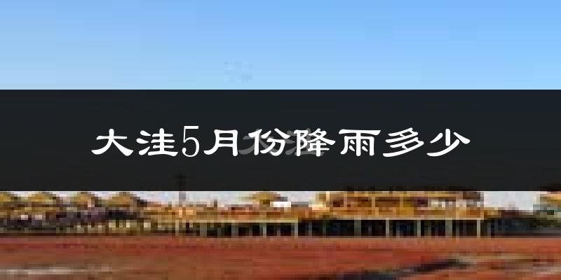 大洼5月份降雨多少?