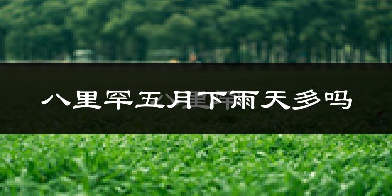 八里罕五月下雨天多吗?八里罕5月份降雨量多少?