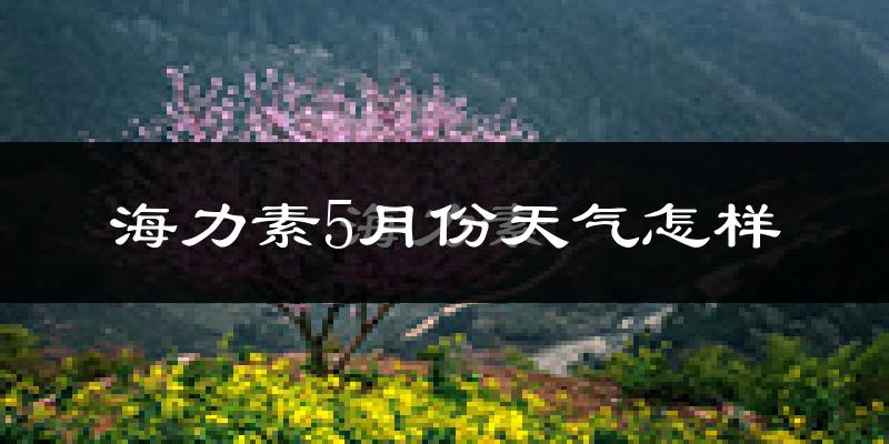 海力素5月份天气如何?很热吗?
