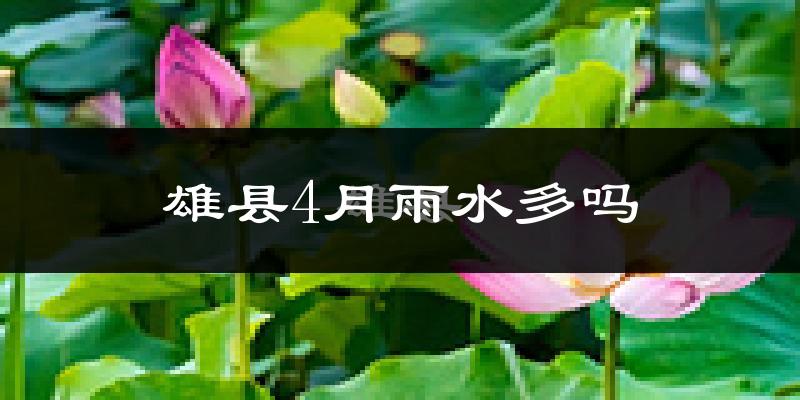 雄县4月雨水多吗?