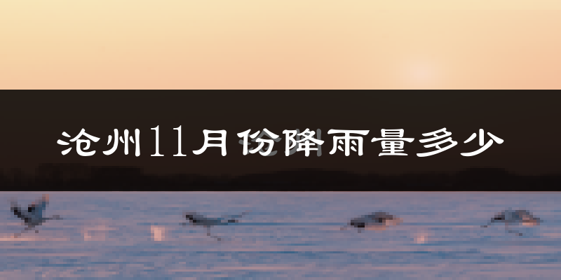 沧州11月份降雨量多少?沧州十一月下雨多吗?