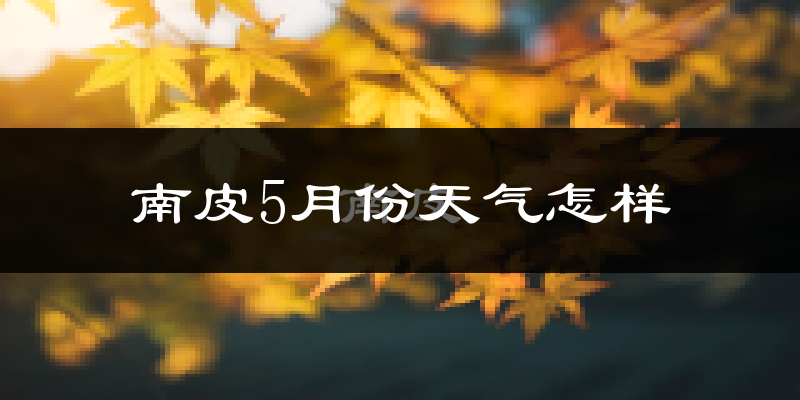 南皮县5月份天气如何?很热吗?