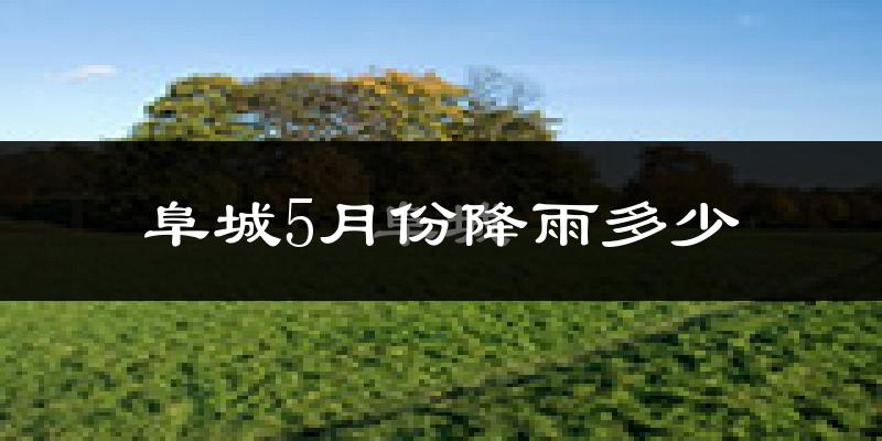 阜城5月份降雨多少?