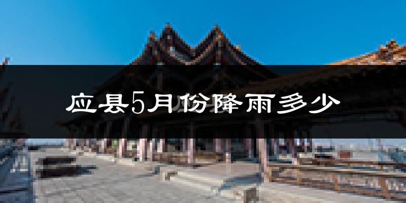 应县5月份降雨多少?