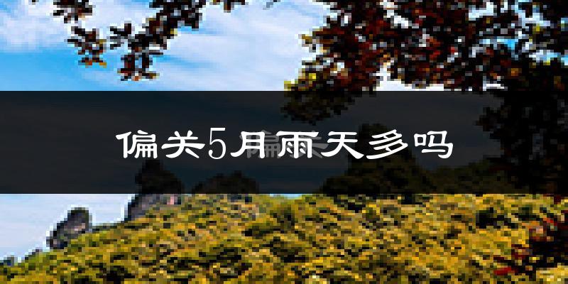 偏关5月雨天多吗?
