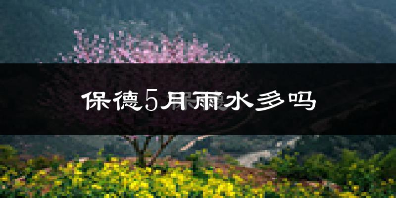 保德5月雨水多吗?