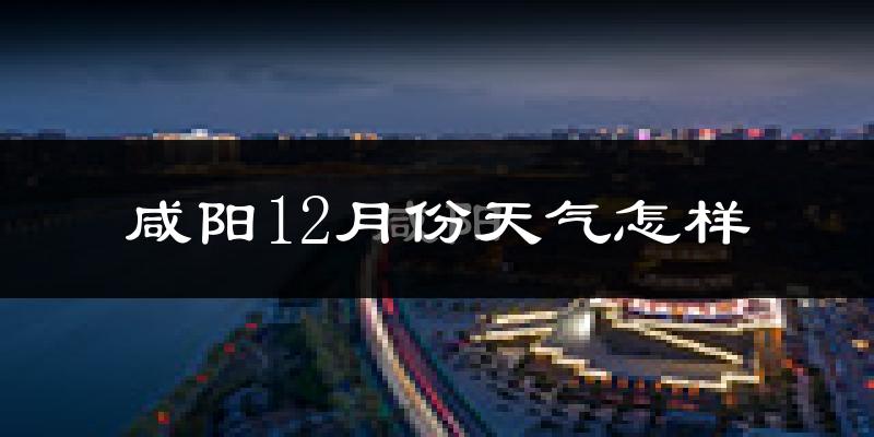咸阳12月份天气怎样?咸阳十二月冷吗?