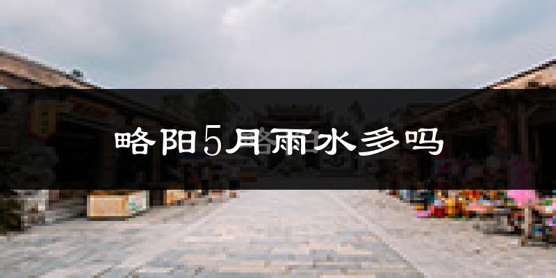 略阳5月雨水多吗?