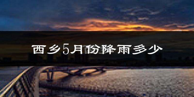 西乡5月份降雨多少?