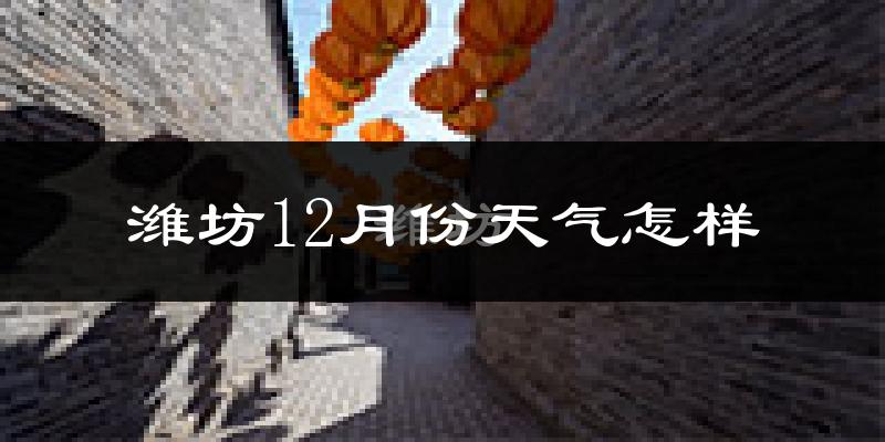 潍坊12月份天气怎样?潍坊十二月冷吗?