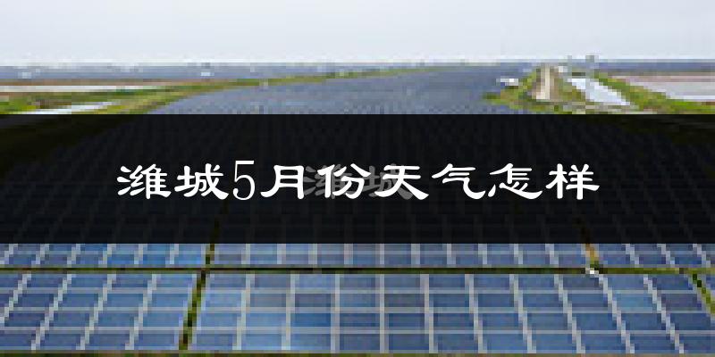 潍城5月份天气怎样?潍城五月冷吗?