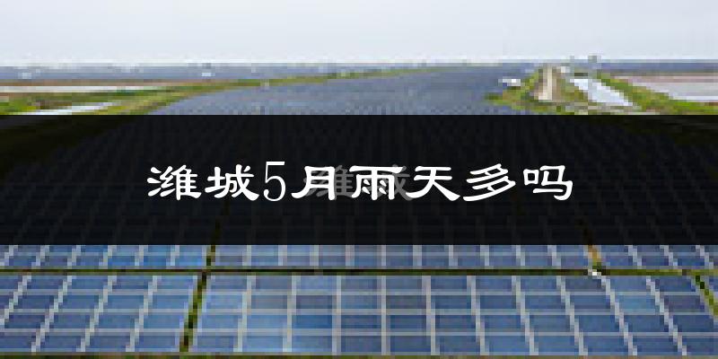 潍城5月雨天多吗?