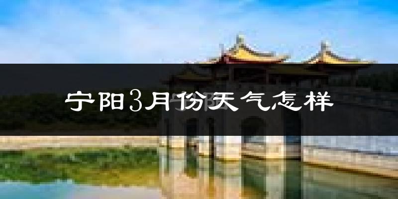 宁阳县3月份天气如何?冷热情况怎么样?
