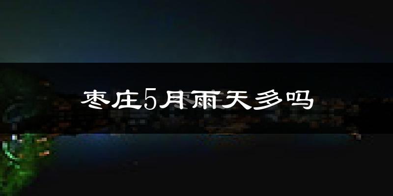 枣庄5月雨天多吗?