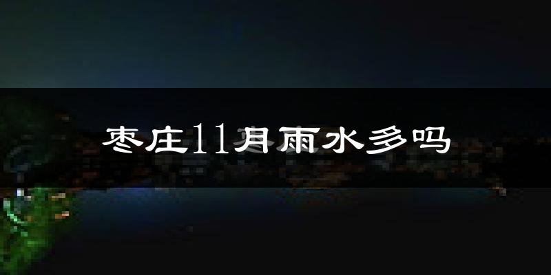 枣庄11月雨水多吗?