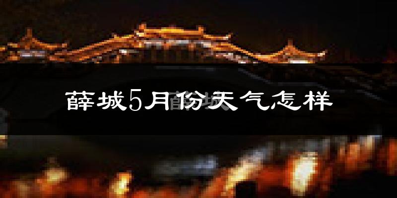 薛城5月份天气怎样?薛城五月冷吗?