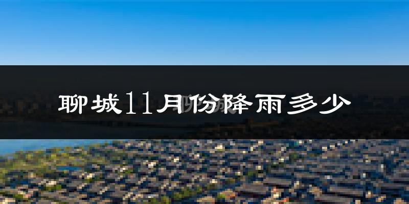 聊城11月份降雨多少?