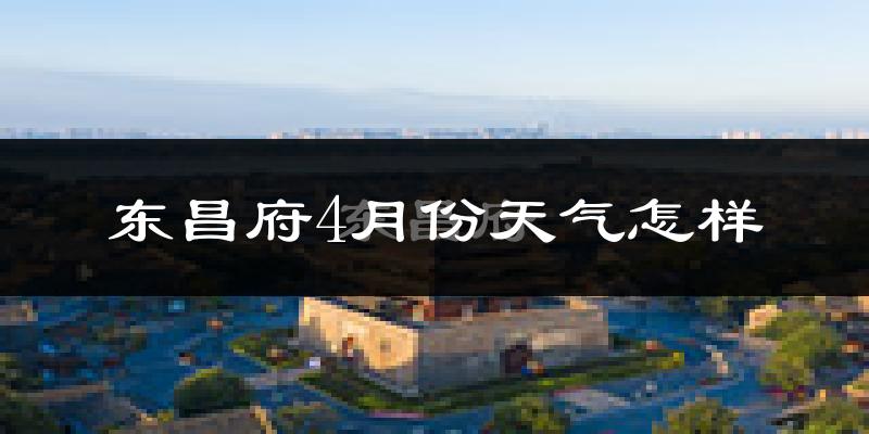 东昌府4月份天气怎样?东昌府四月冷吗?