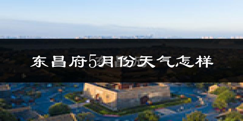 东昌府5月份天气怎样?东昌府五月冷吗?
