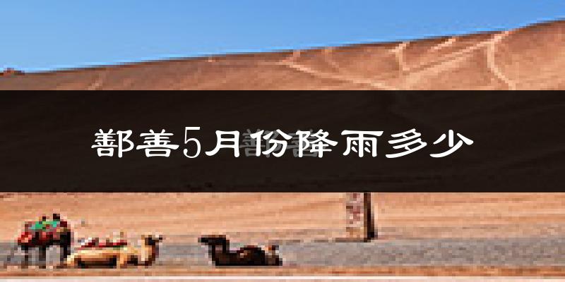 鄯善5月份降雨多少?