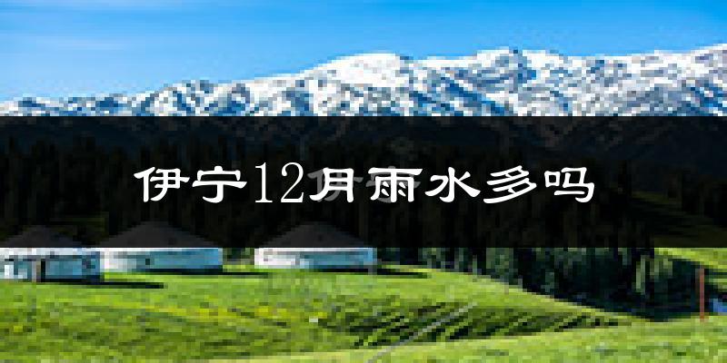 伊宁12月雨水多吗?