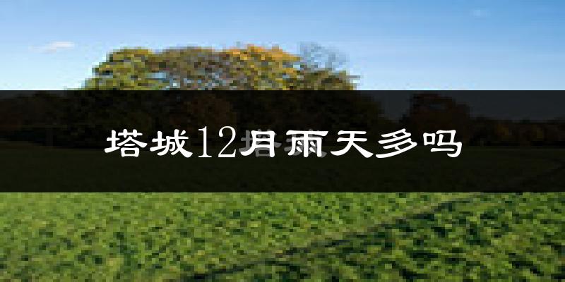 塔城12月雨天多吗?