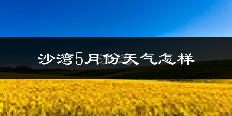沙湾县5月份天气如何?很热吗?