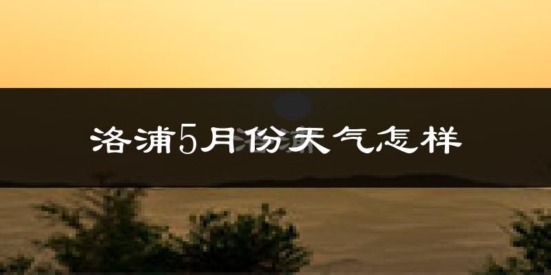洛浦县5月份天气如何?很热吗?