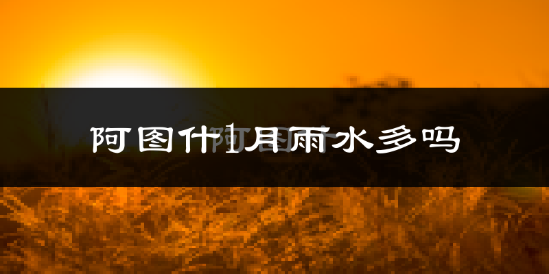 阿图什1月雨水多吗?