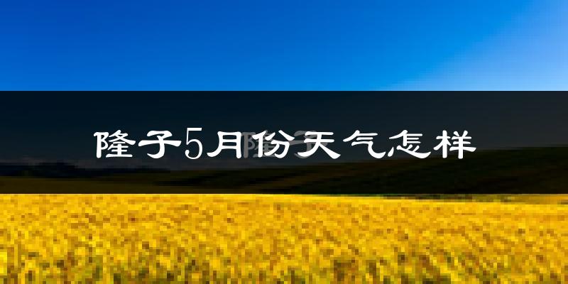 西藏隆子县5月份天气如何?很冷吗?