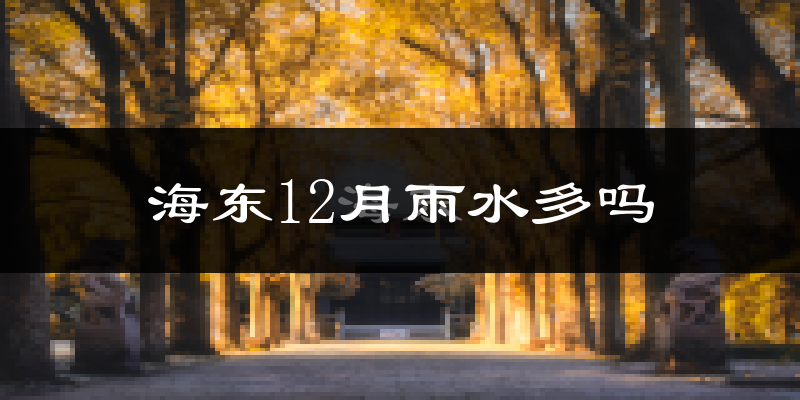 海东12月雨水多吗?