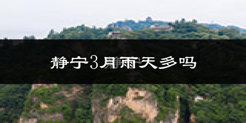 静宁3月雨天多吗?