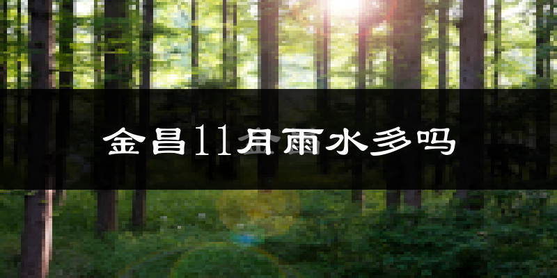 金昌11月雨水多吗?