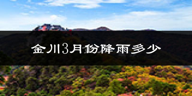金川3月份降雨多少?