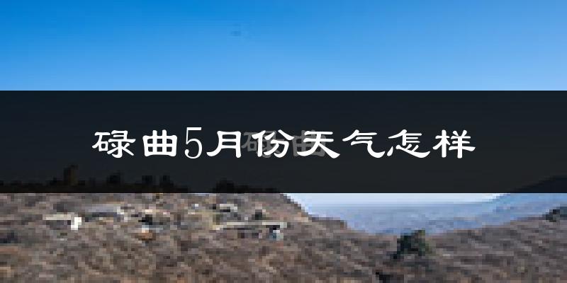 碌曲县5月份天气如何?很冷吗?